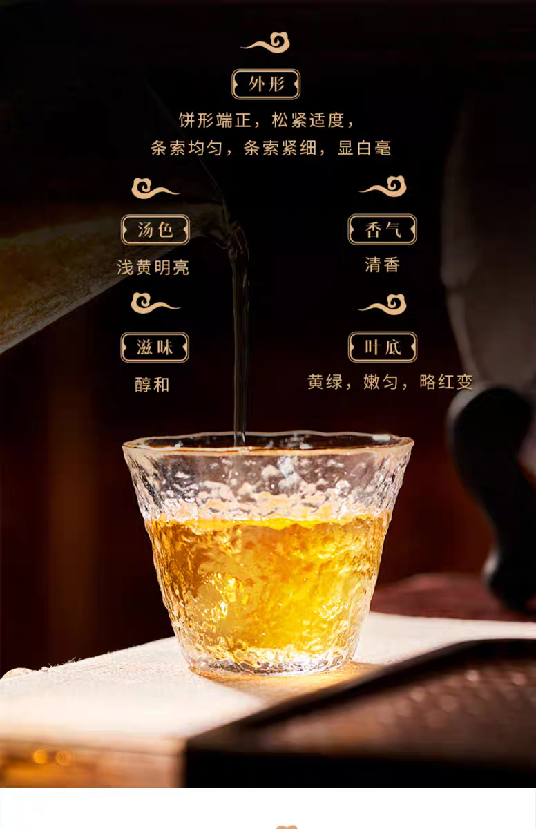 Dayi Pu-erh Tea – 2015 “Da Ji Xiang Shan” Raw Pu-erh Tea Cake-357g(12.6 oz)